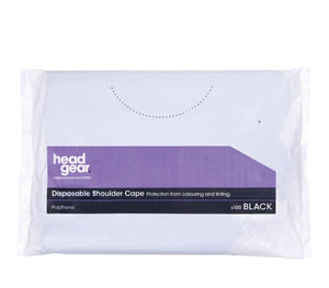 Head Gear Disposable Shoulder Capes, Black (100)
